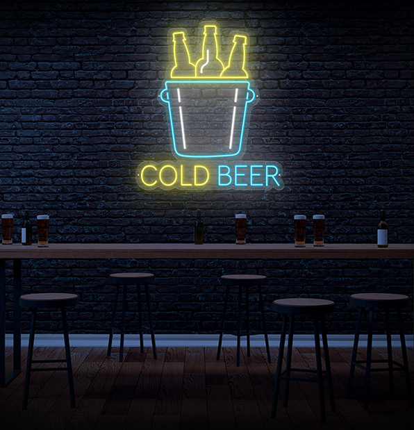 Cold Beer Neon Sign
