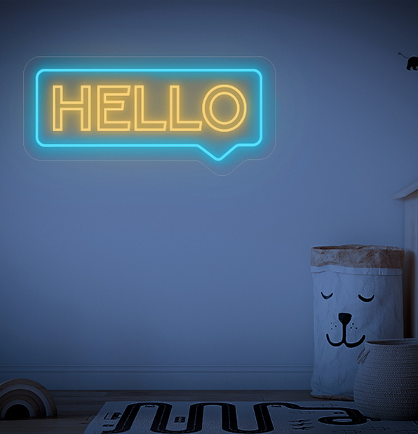 Hello Neon Sign