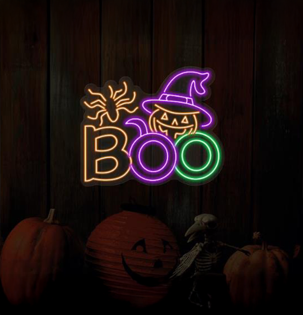 BOO Neon Sign Halloween Led Light