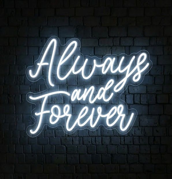 Always and Forever Light Sign