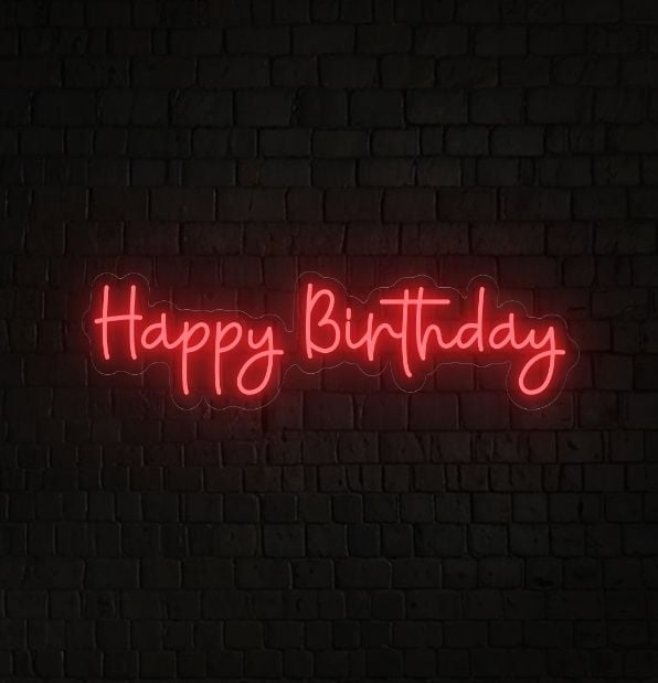 Happy Birthday Custom LED Neon Sign