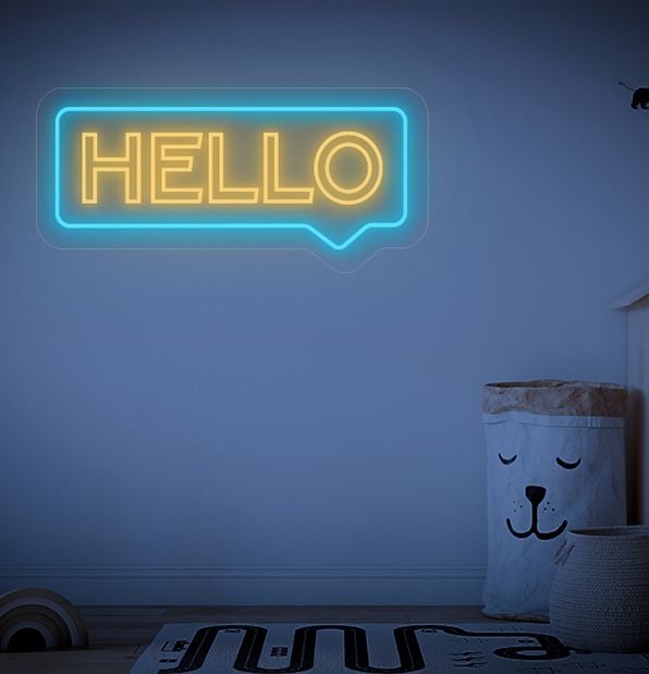 Hello Neon Sign