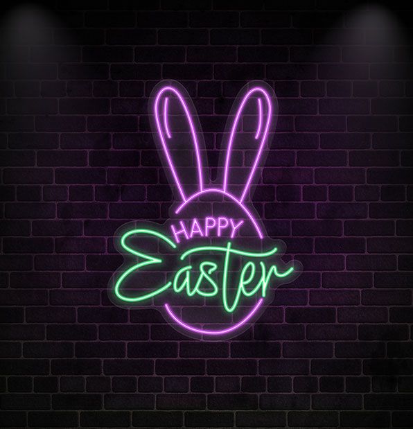 Neon Bunny Sign