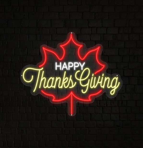 Happy Thanksgiving Neon Sign