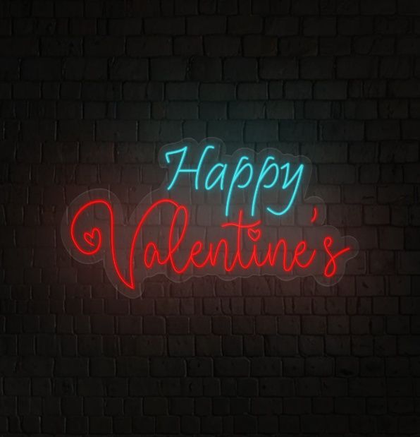 Happy Valentine's Day Neon Lights