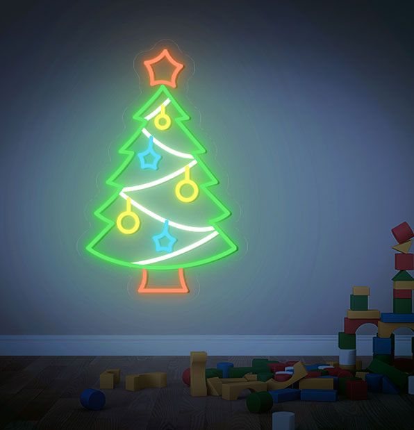 Neon Christmas Tree