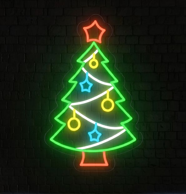 Neon Christmas Tree