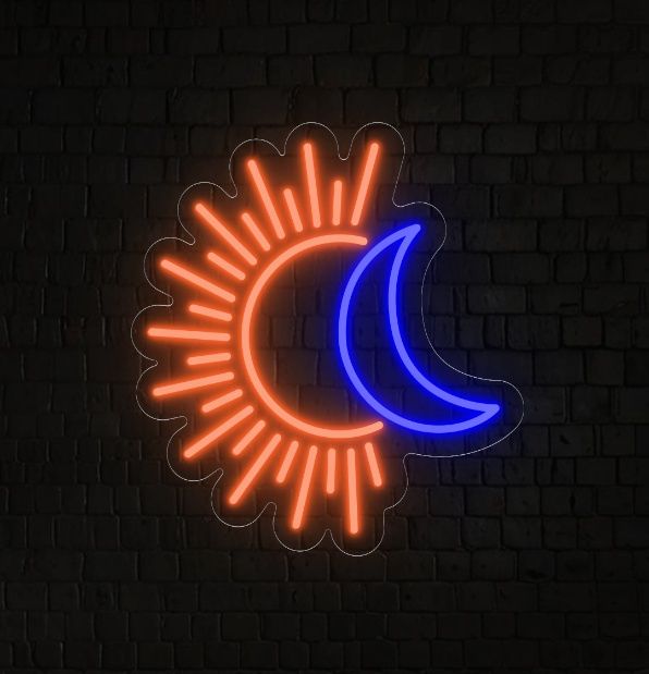Sun And Moon Neon Sign