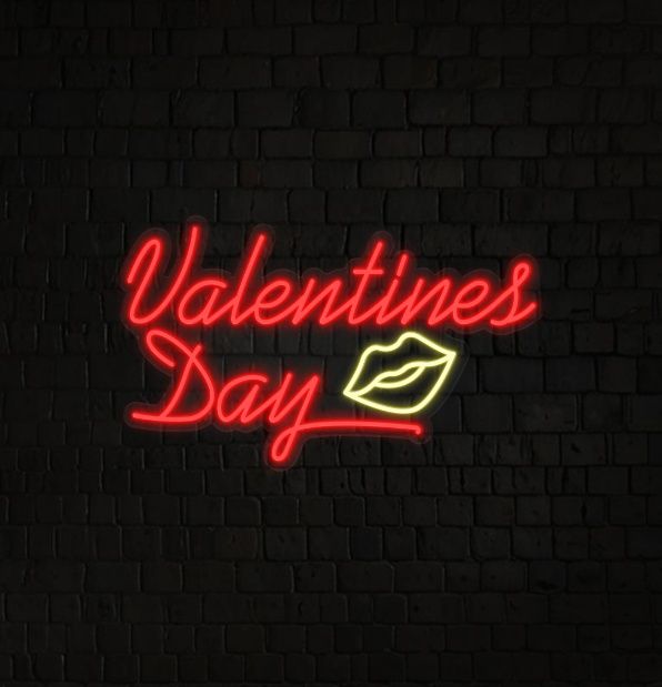 Valentine's Day Lip Neon Sign