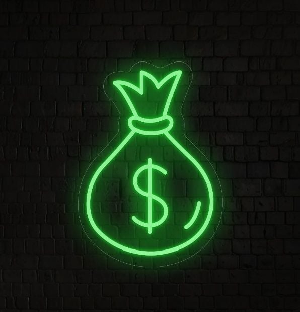 Neon Dollar Sign