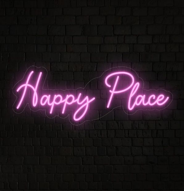 My Happy Place Neon Signs