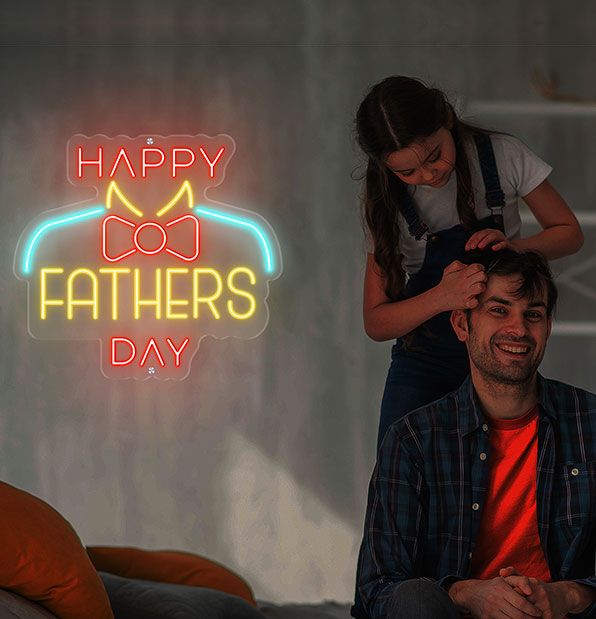Happy Father's Day Neon Sign