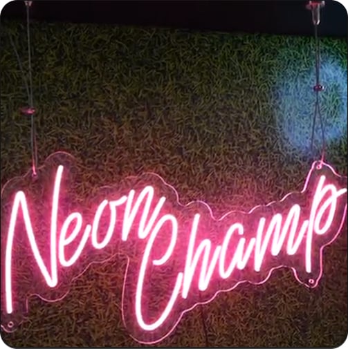 Suspended Neon Signs
