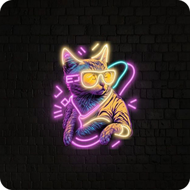Cool Cat Neon Sign