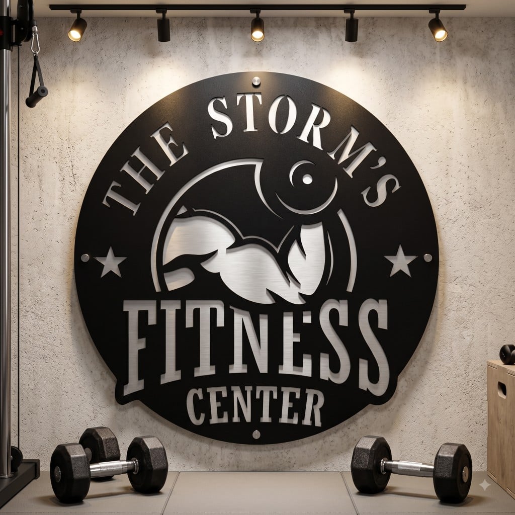 Gym Metal Sign